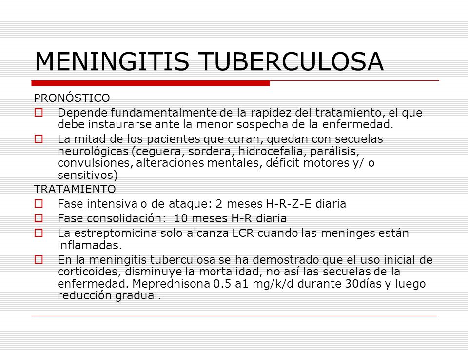 signos y sintomas de meningitis tuberculosa